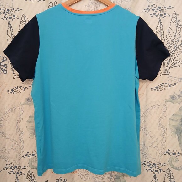 Lands’ End Women’s Supima Cotton Relaxed Short-Sleeve V-Neck Shirt LARGE - Picture 3 of 3